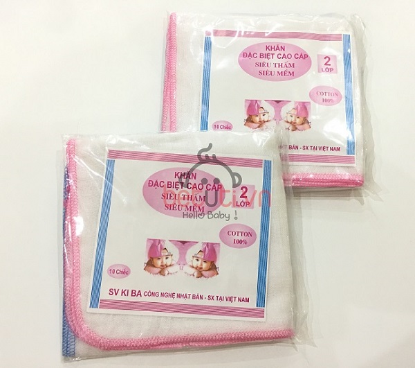 Khăn xô sữa 2 lớp VN trong trọn bộ đồ sơ sinh mùa thu cho bé trai
