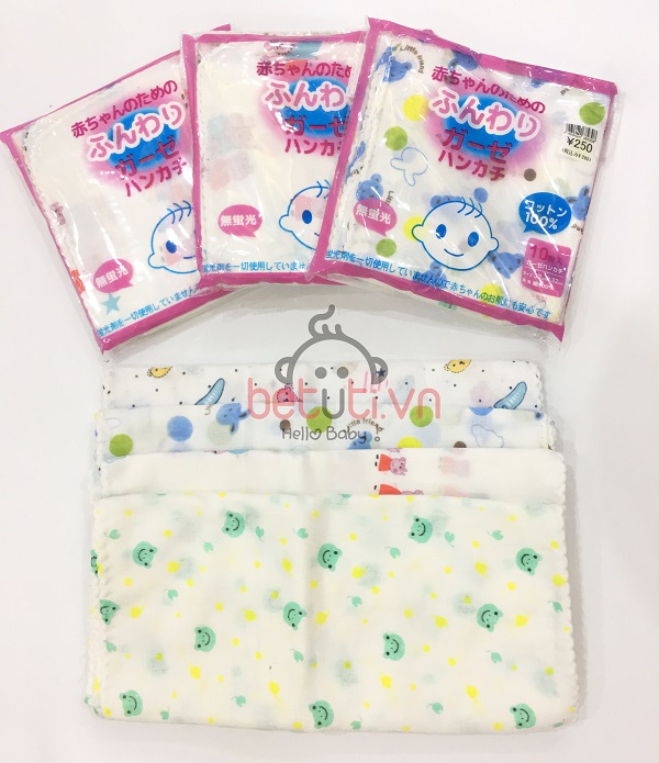 Khăn xô sữa hình xuất Nhật