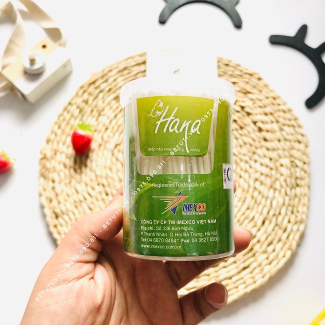 Tăm bông Hana cho bé sơ sinh tại sho Bé Tuti