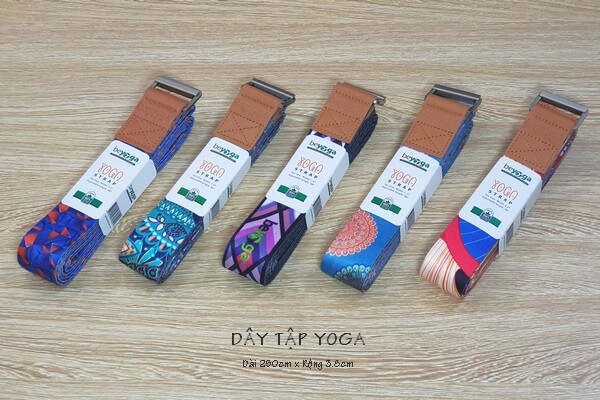 Ảnh chụp Dây tập yoga sợi bông tự nhiên 2.5m beYoga