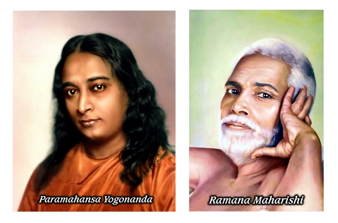 Đôi mắt sáng của Paramahansa Yogonanda và Ramana Maharishi