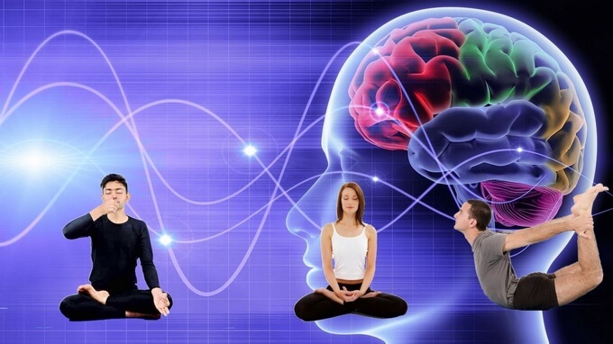 Thực hành Yoga, Pranayama, Thiền định và Sóng não