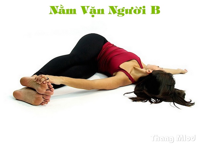 Tư thế Nằm Vặn Người B (Belly Twist B)