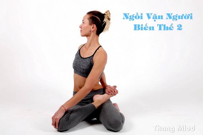 Ngồi Vặn Người Biến Thể 2 (Bharadvajasana 2 - Seated Twist Pose 2)