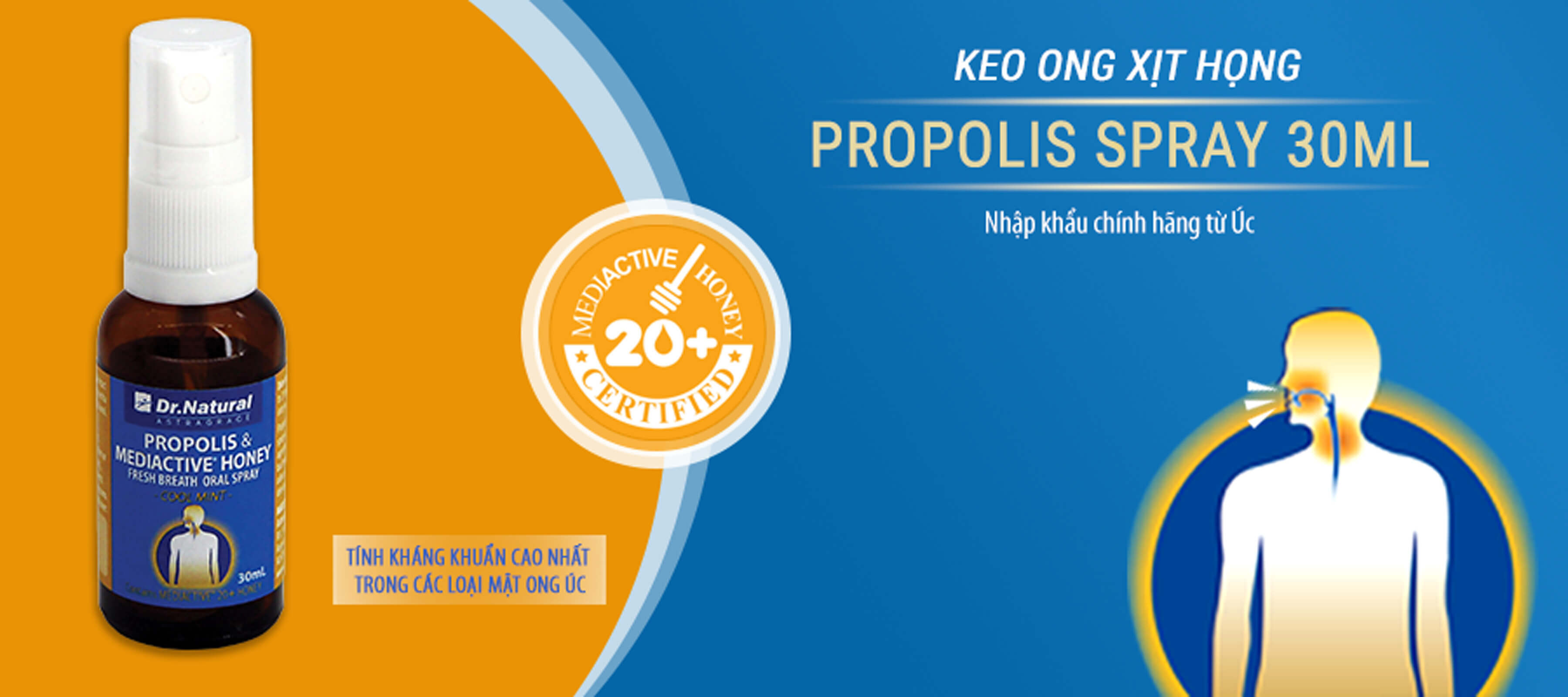 Keo Ong Xịt Họng Úc Propolis Spray