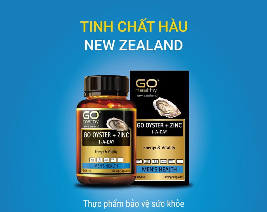 Tinh chất hàu New Zealand GO Oyster Plus Zinc 