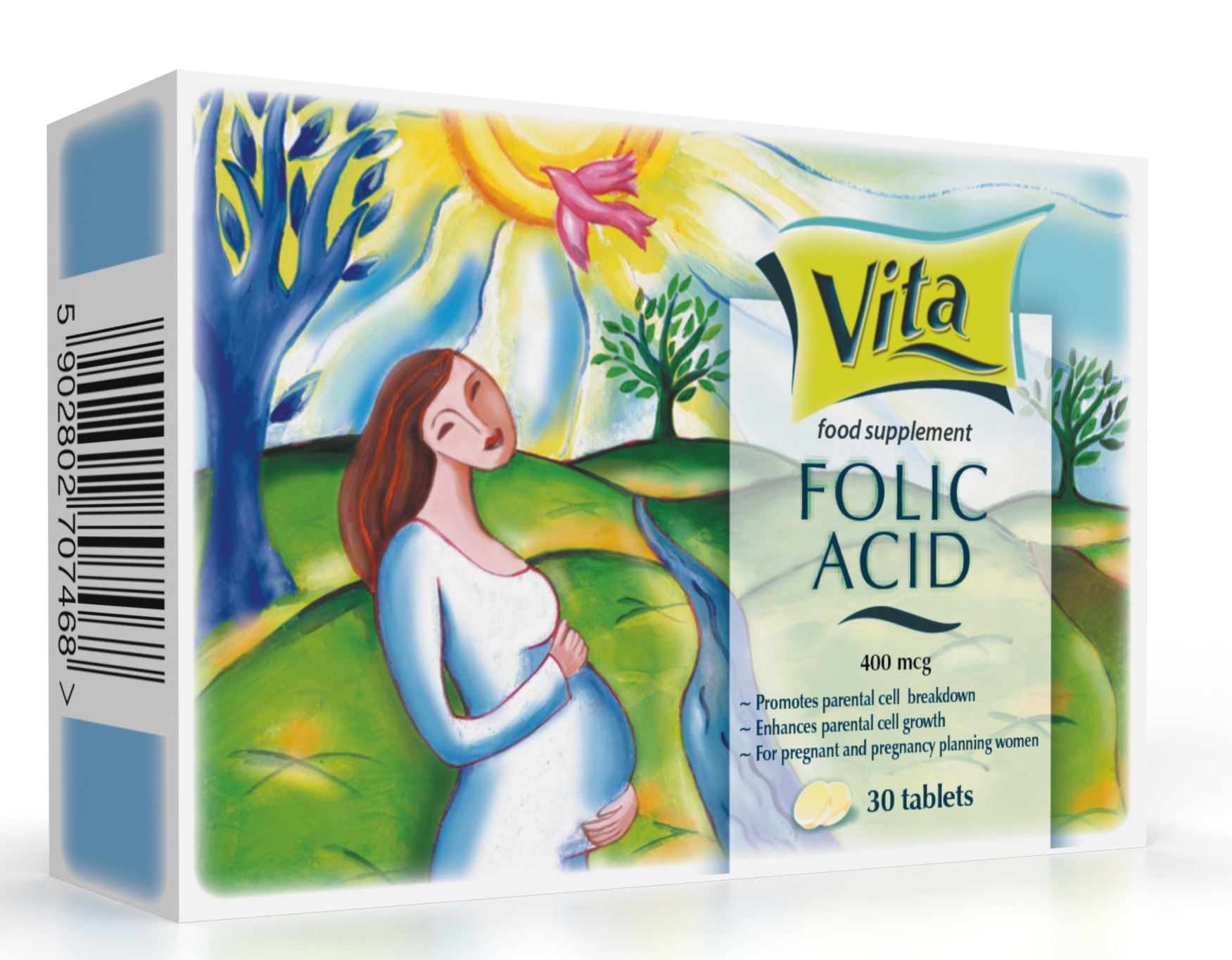 Viên uống FOLIC ACID 400mcg TABLETS