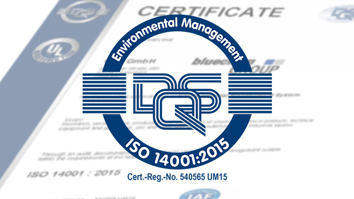 bluechemGROUP đạt Chứng nhận Hệ thống Quản lý Môi trường (Certified Environmental Management) - DIN EN ISO 14001:2015