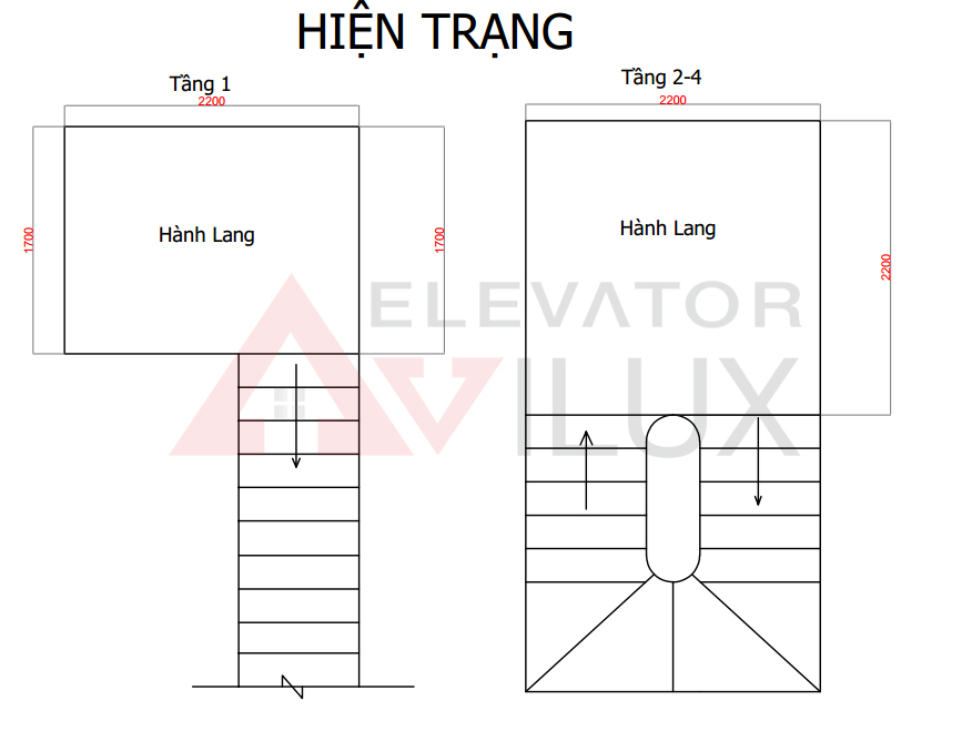lắp đặt thang máy cho nhà cải tạo