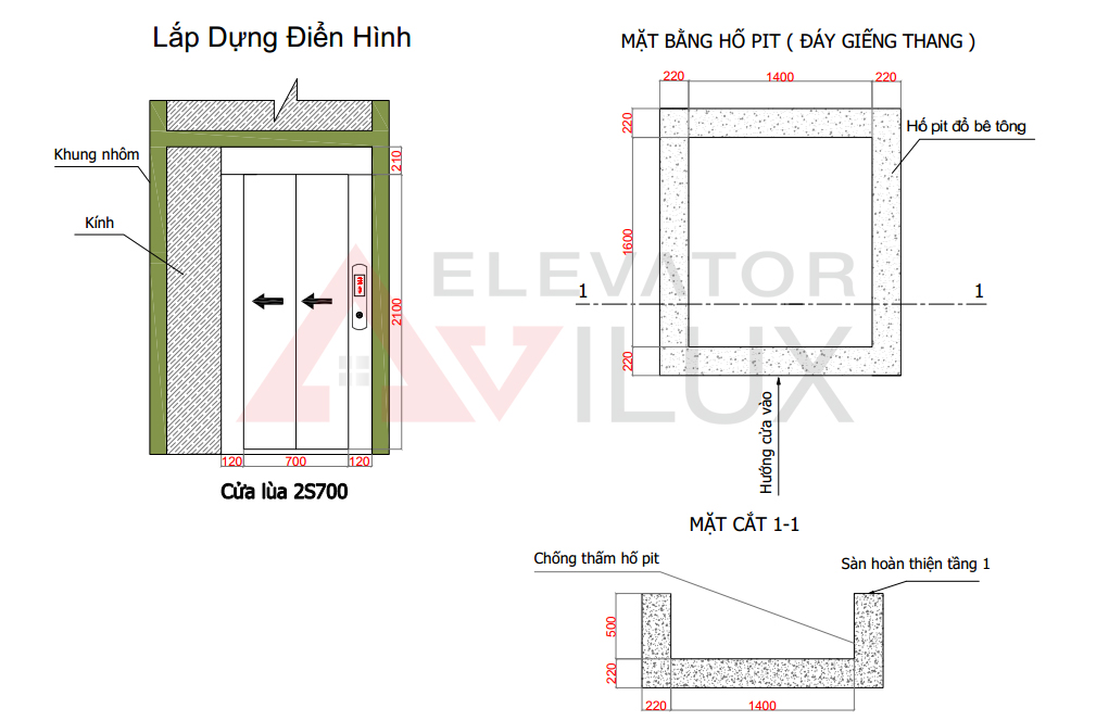 Lắp đặt thang máy cho nhà cải tạo