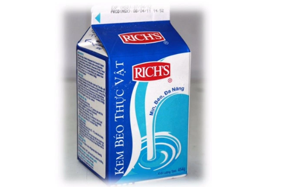 kem béo thực vật