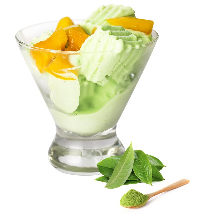 sữa chua dẻo vị trà xanh