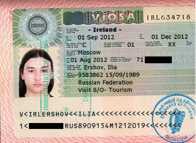 làm visa đi Ireland 2019