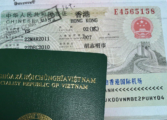 Dịch vụ làm visa đi Hongkong 2019