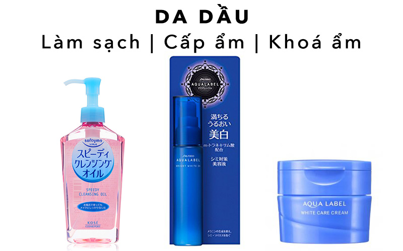 Cân bằng ẩm cho da dầu