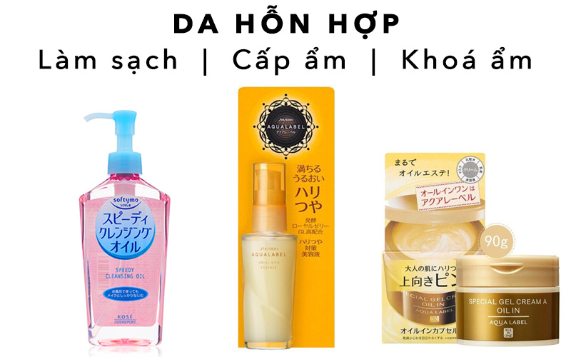 Cân bằng ẩm cho da hỗn hợp