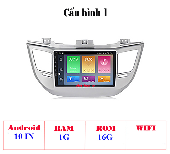 Màn Hình 10 Inch Huyndai Tucson 2014-2018 có GPS dẫn đường, điều khiển ra lệnh bằng giọng nói