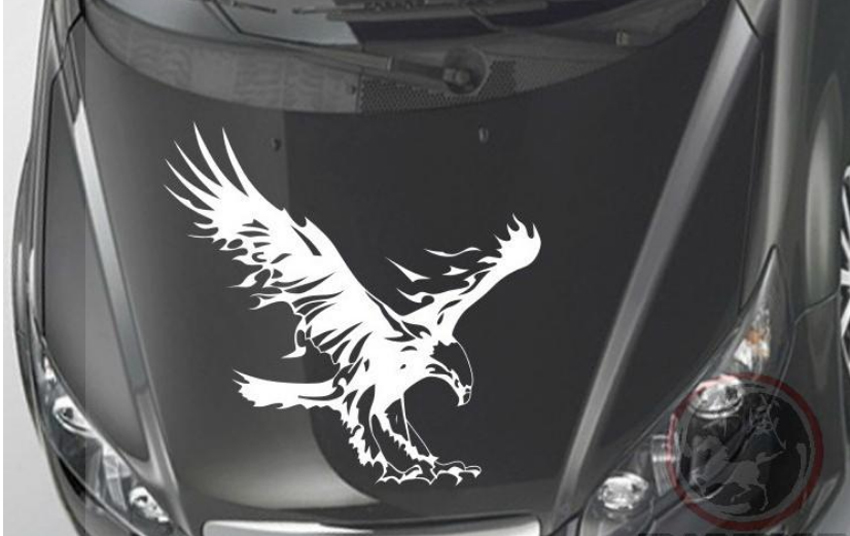 Decal hình Đại Bàng dán xe