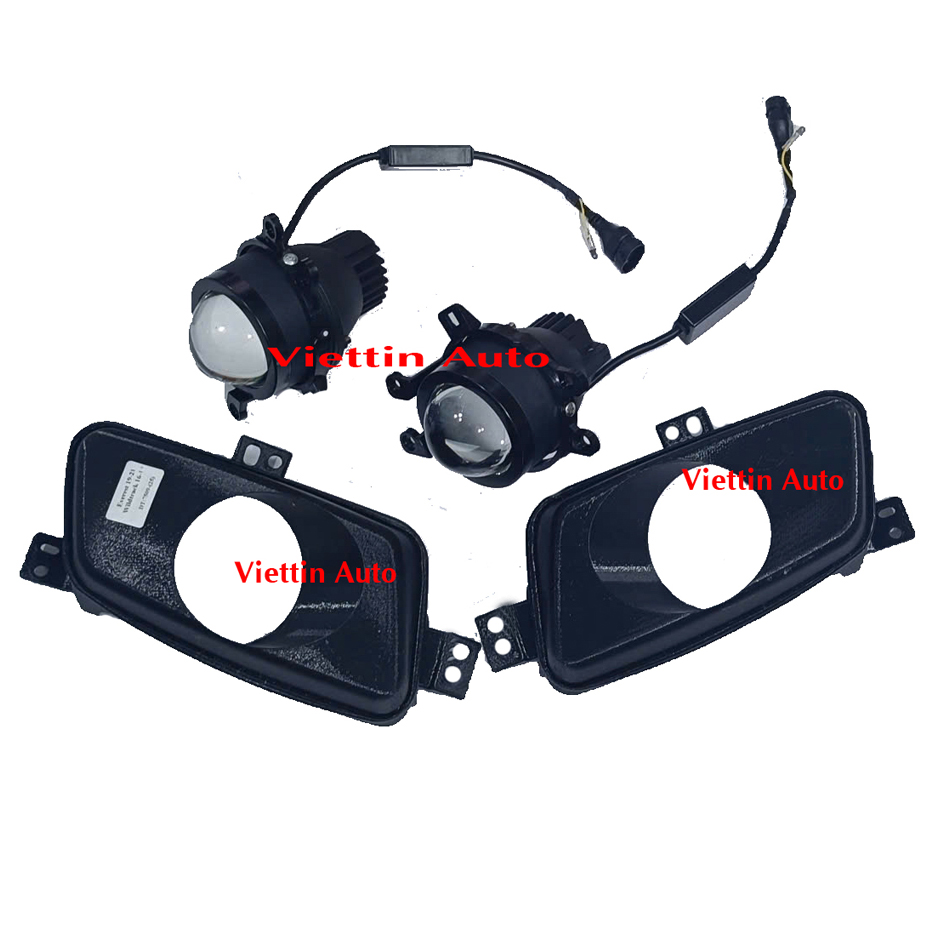 Bộ đèn Bi gầm 3 màu cho xe Ford Everest 2019-2021 kèm dưỡng bắt zin