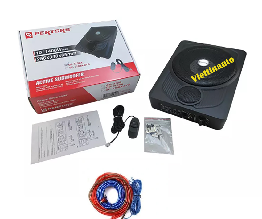 Loa Sub gầm ghế Ô tô, Loa siêu trầm xe hơi, Loa Sup điện Bass10 In  QP-310BA
