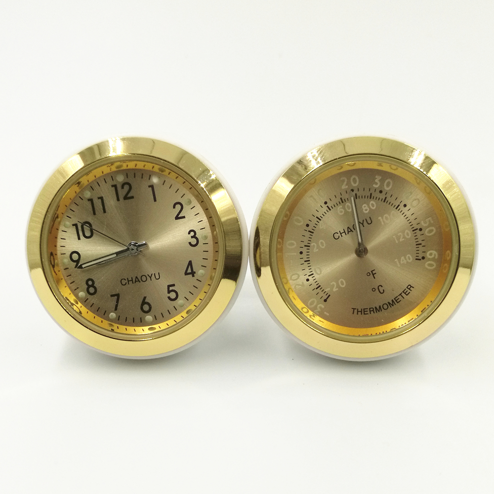 Bộ 2 Đồng hồ Nhiệt kế kiêm nước hoa cài cửa gió điều hòa ô tô