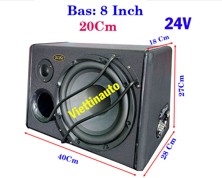 Loa siêu trầm xe tải, Loa trầm xe hơi, Loa Sub, Loa trầm hình thang  24V ZCZQ
