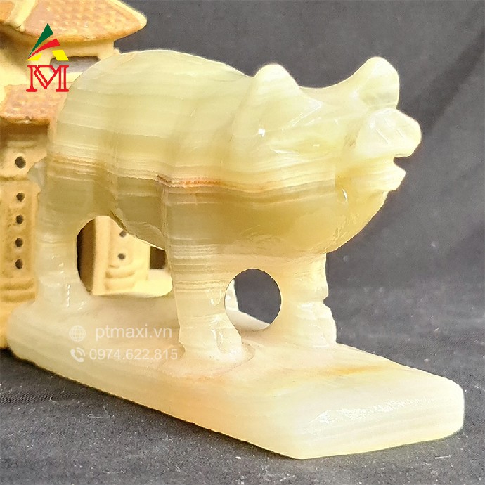 Lợn Phong Thủy 12 Con Giáp Ngọc Xanh