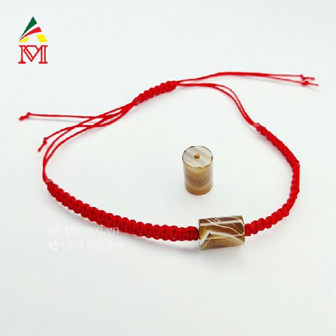 Lu Thống Đá Mã Não Vàng Nâu