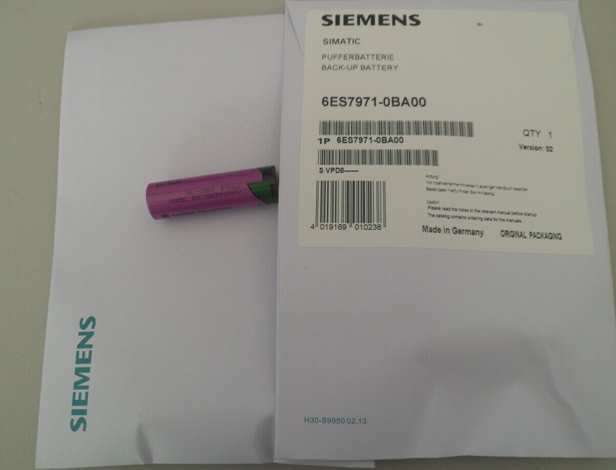 Pin S7-400 Battery: 6ES7 971-0BA00 Siemens PLC