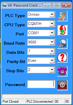 Phần Mềm Crack Password CQM1H PLC Omron