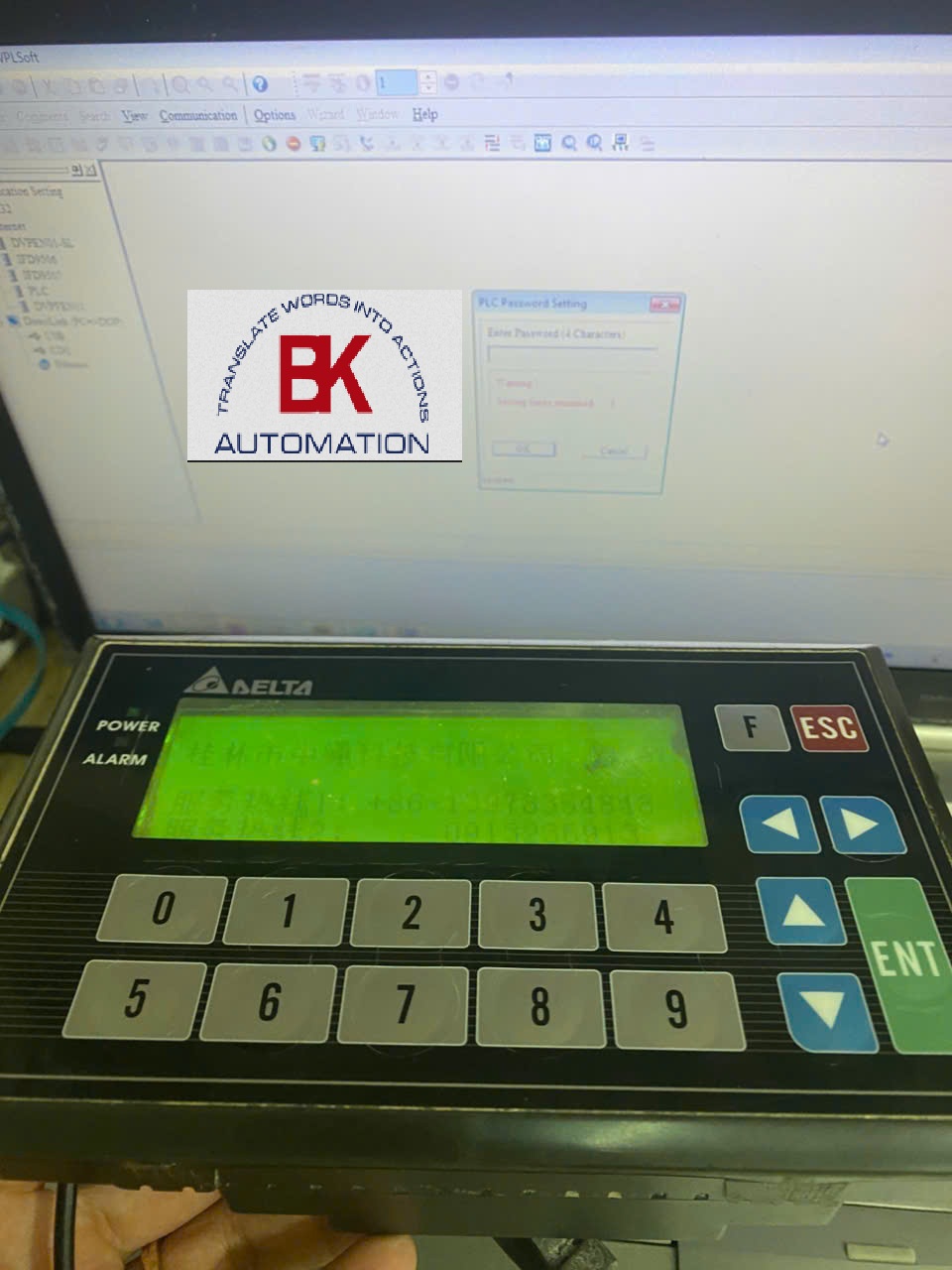 Crack password màn hình tích hợp PLC TP04P-22XA1R