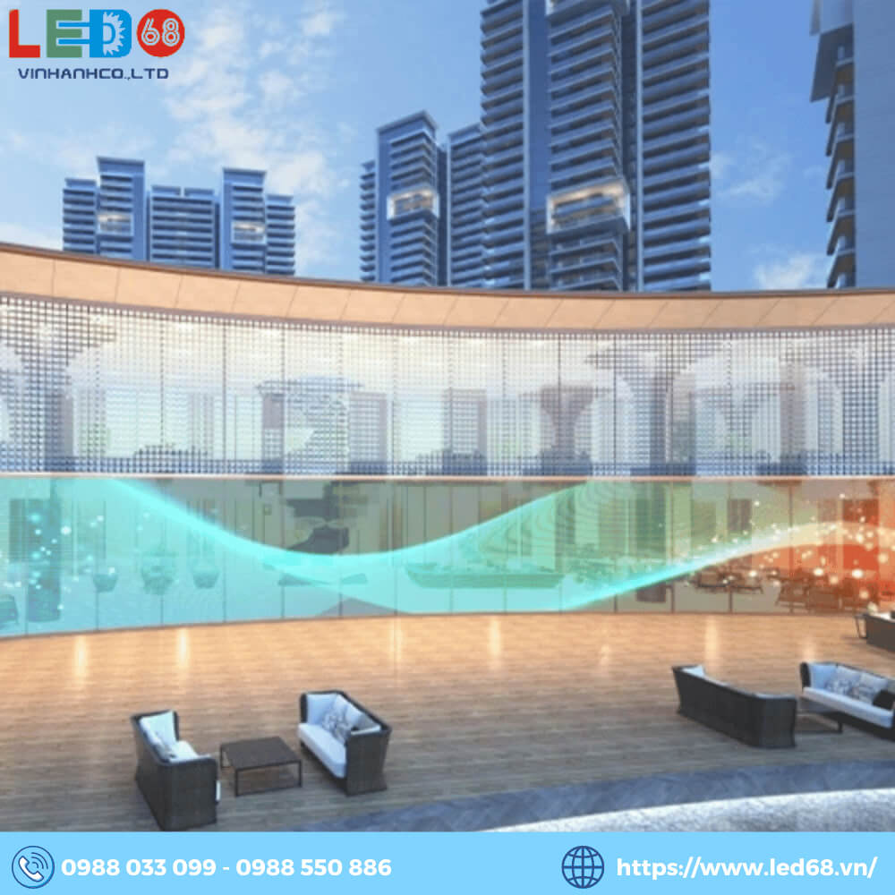 Bất cứ đâu cũng có thể sử dụng màn hình led dán kính