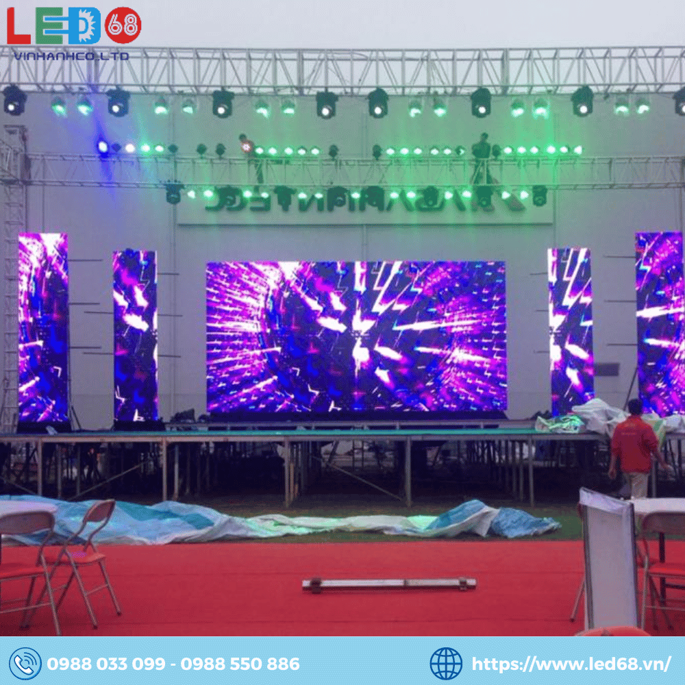 màn hình LED P3.91 ngoài trời cho thuê sự kiện