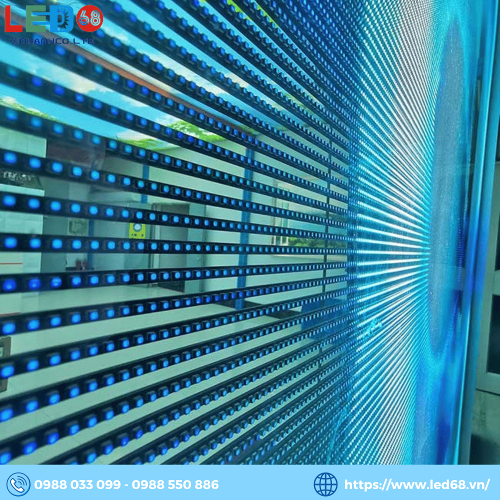 Màn hình led thấu quang còn được gọi là màn hình LED trong suốt