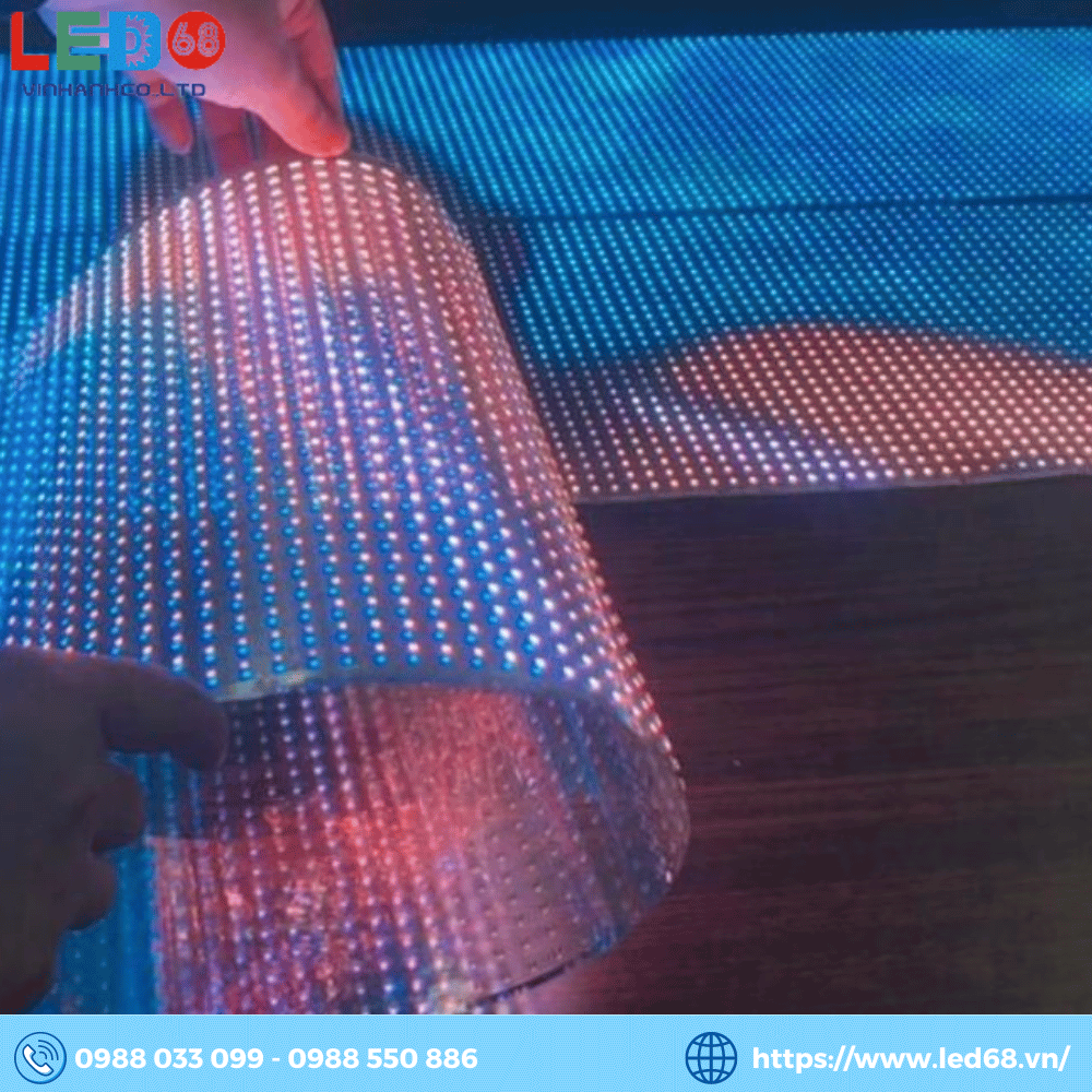 Màn hình LED trong suốt dán kính có giá tương đối cao