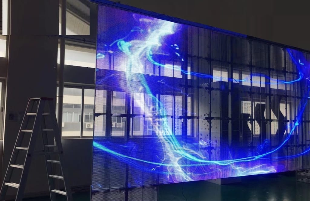 Màn hình led trong suốt đem lại giá trị thẩm mỹ cao