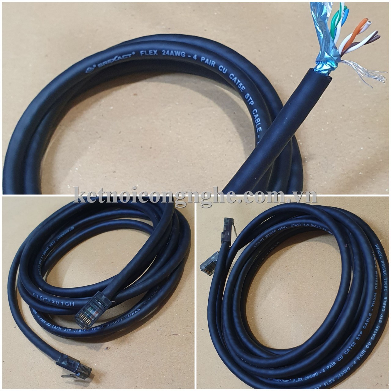 cáp mạng cat5e STP EXACT-TH004