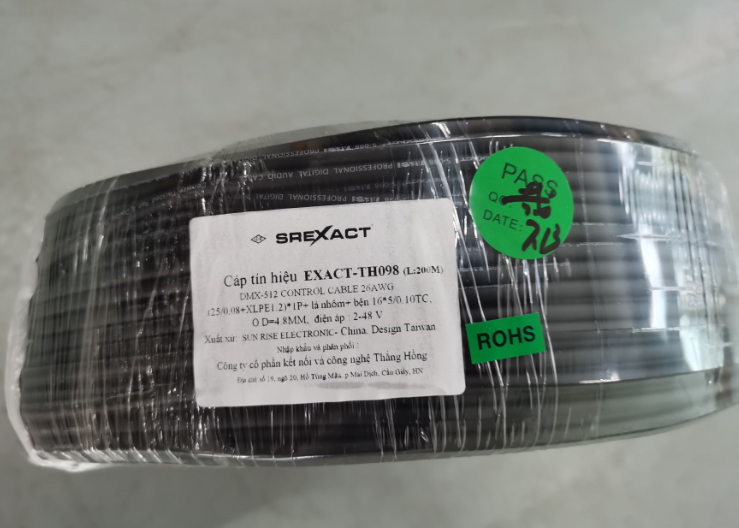 CÁP TÍN HIỆU ĐIỀU KHIỂN DMX 512-TH098 light control cable ) 26 AWG