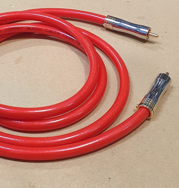 Dây HIfi mạ bạc  RCA HIFI 3 lõi đỏ+ jack 1105 ( dây tự làm)