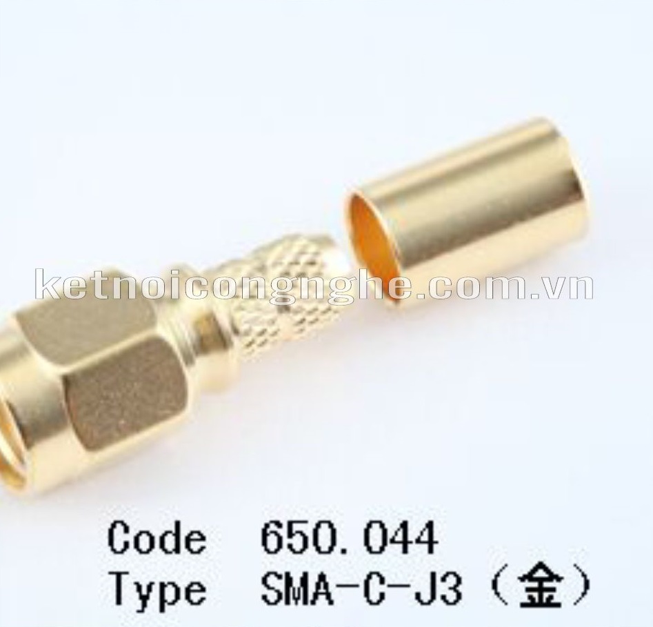 SMA MALE FOR RG58: SMA RG58 kim đực SMA-C-J3