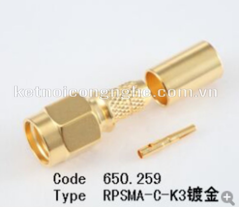 SMA MALE FOR RG58: SMA đực kim cái RG58 RPSMA -C-K3