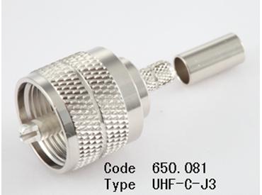 UHF MALE FOR RG 58, LMR200 UHF-C-J3: UHF  ĐỰC BÓP DÂY RG 58