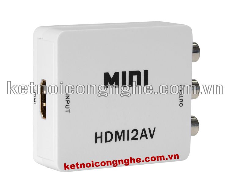 BỘ CHUYỂN HDMI-AV HỘP TRẮNG