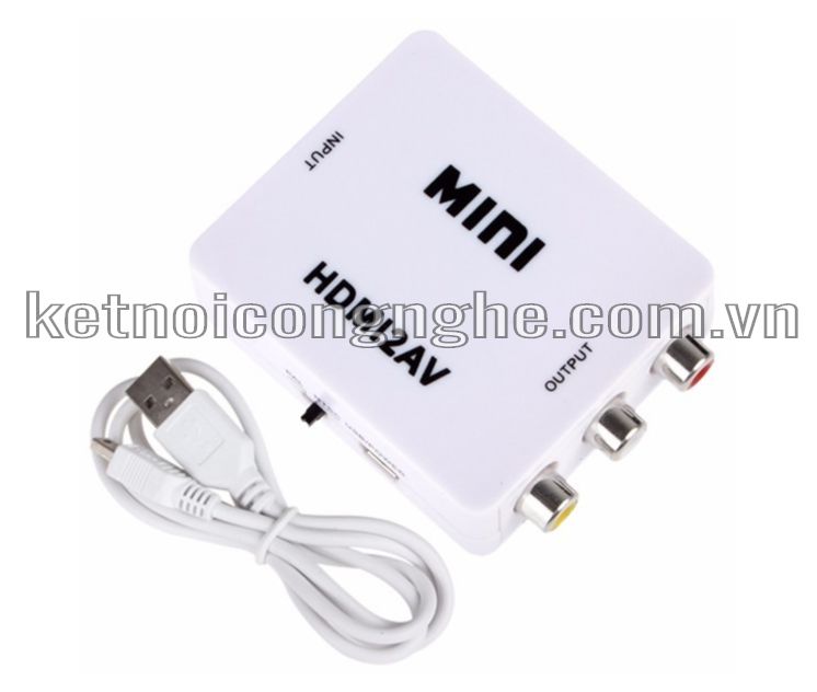 BỘ CHUYỂN HDMI-AV HỘP TRẮNG