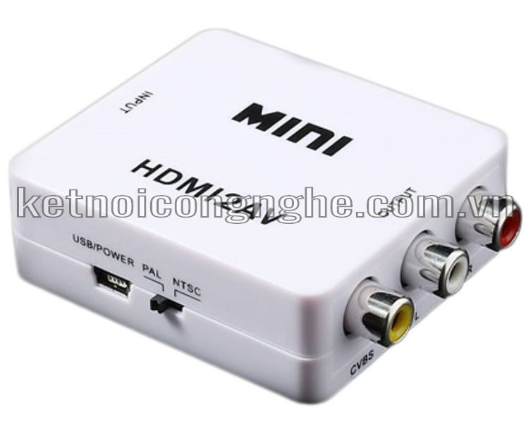 BỘ CHUYỂN HDMI-AV HỘP TRẮNG