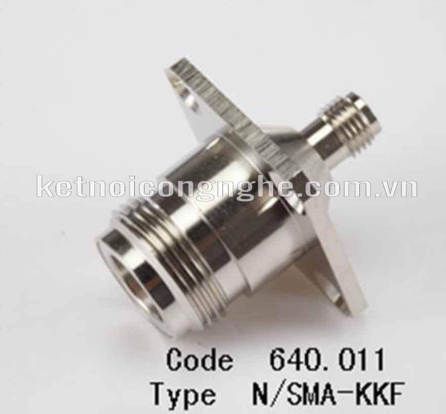 N FEMALE TO SMA FEMALE ADAPTOR CONNECTOR: N CÁI-SMA CÁI CÓ BỆ