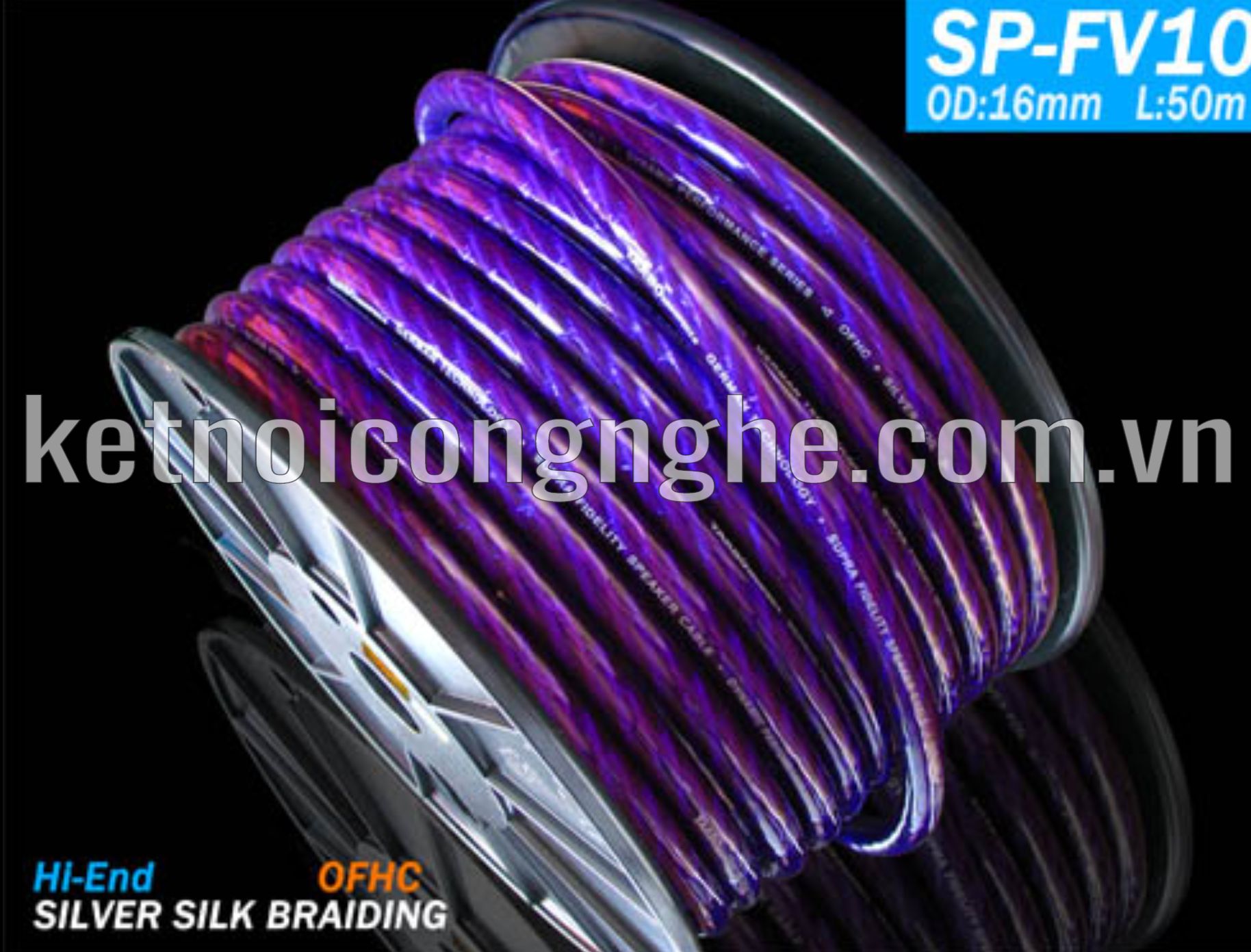 SP-FV10 DÂY LOA HIFI MẠ BẠC