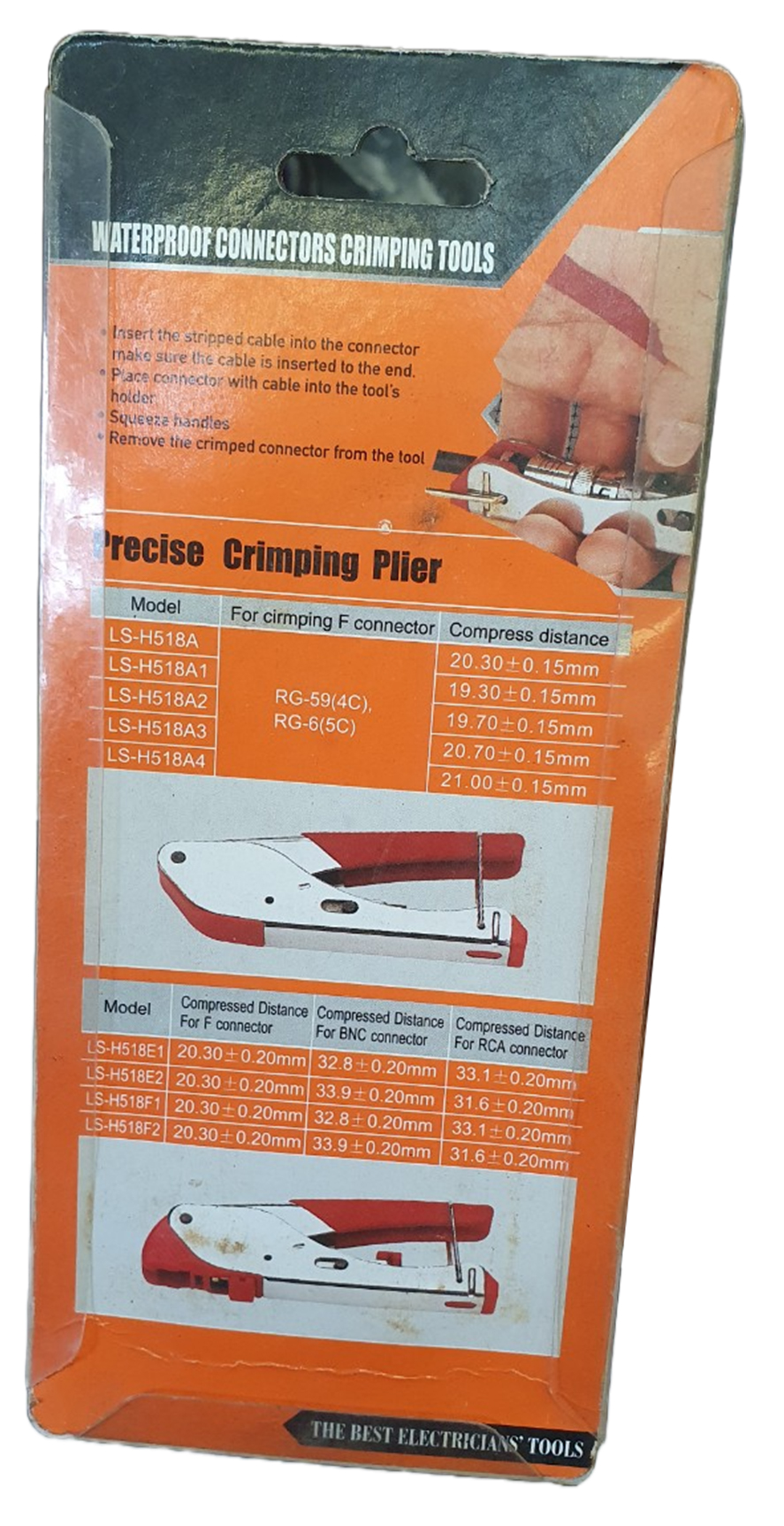 kìm đỏ nén cáp F connectores RG6