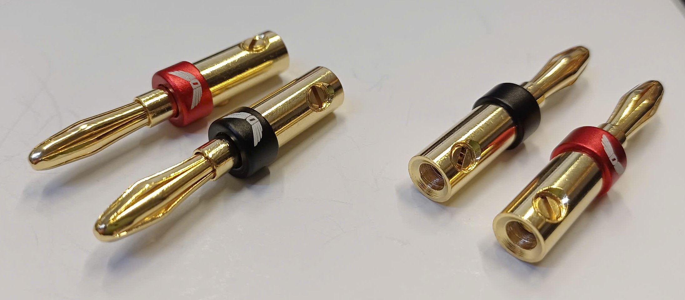 Bắp Chuối Win Siết Vít Cao Cấp Mạ Vàng (2 lỗ) – Đỏ Đen