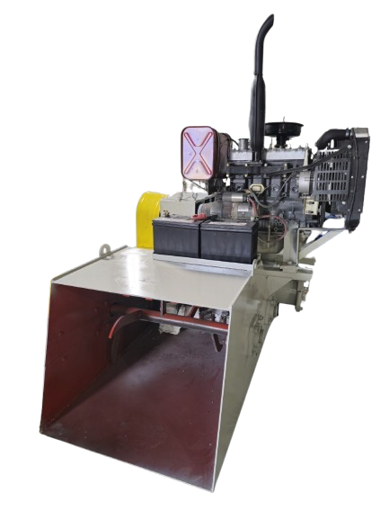 Máy băm và ép xốp chạy bằng dầu